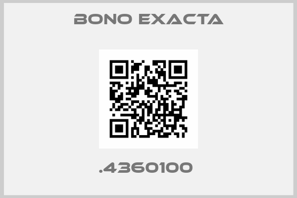 Bono Exacta-.4360100 