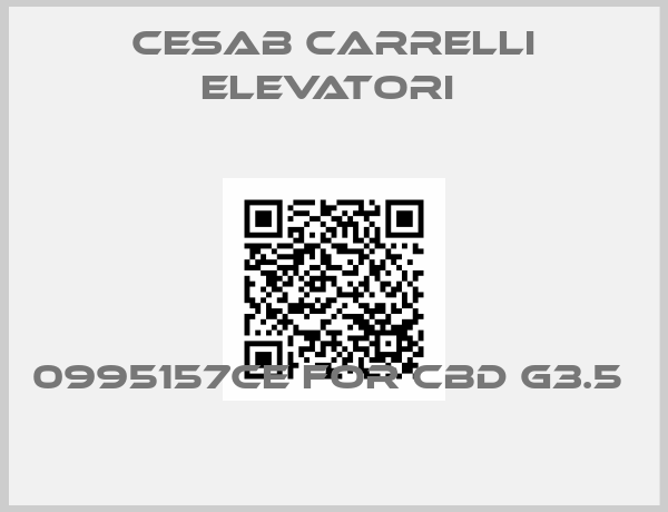 Cesab Carrelli Elevatori -0995157CE for CBD G3.5 