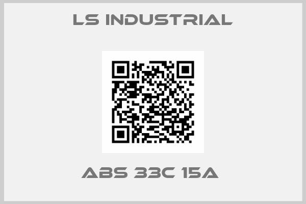 LS Industrial-ABS 33C 15A 