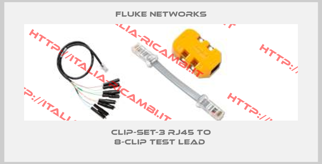 FLUKE NETWORKS-CLIP-SET-3 RJ45 to 8-Clip Test Lead 