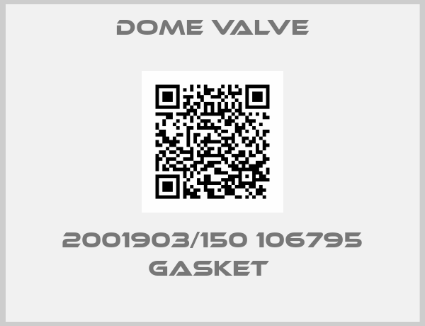 Dome Valve-2001903/150 106795 GASKET 