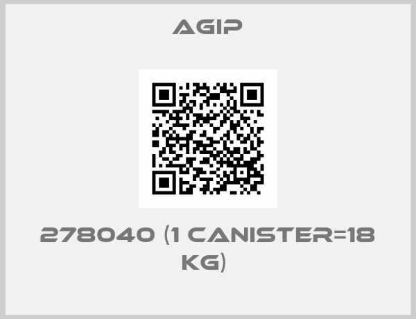 Agip-278040 (1 canister=18 kg) 