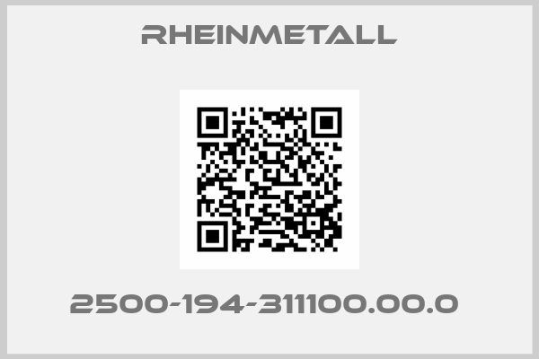 Rheinmetall-2500-194-311100.00.0 
