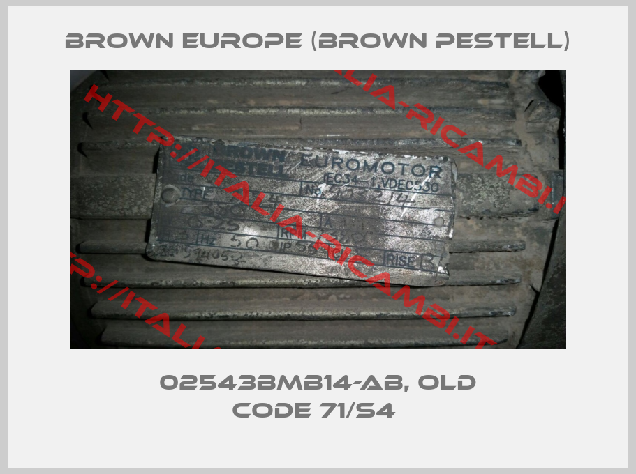 Brown Europe (Brown Pestell)-02543BMB14-AB, old code 71/S4 