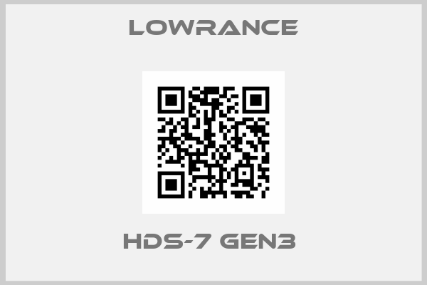 Lowrance-HDS-7 Gen3 
