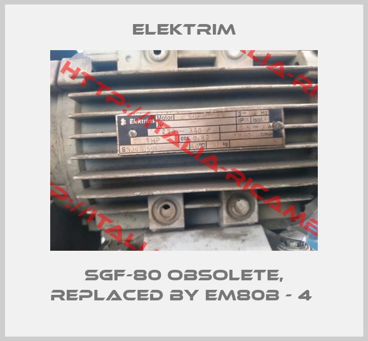 Elektrim-SGF-80 obsolete, replaced by EM80B - 4 