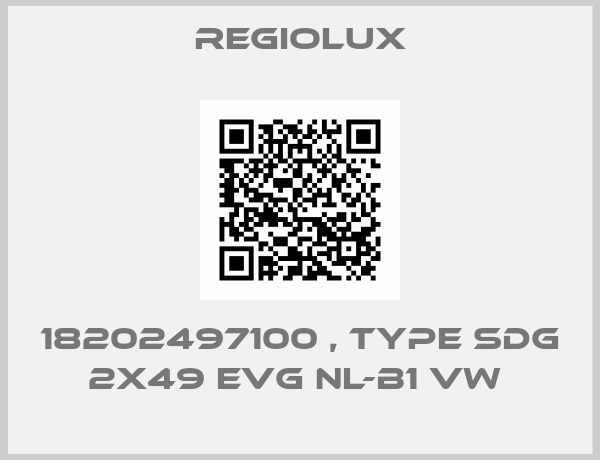 regiolux-18202497100 , type SDG 2x49 EVG NL-B1 vw 