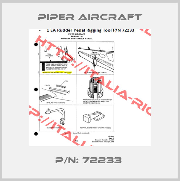 Piper Aircraft-P/N: 72233 