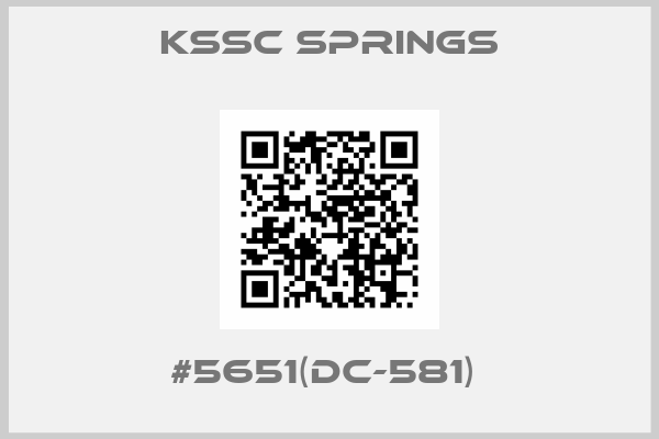 KSSC Springs-#5651(DC-581) 