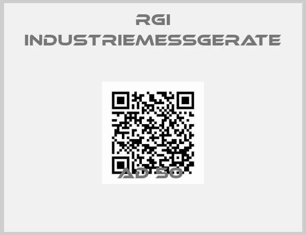 RGI Industriemessgerate-AD 50 