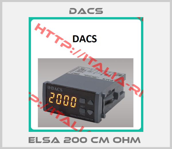 Dacs-ELSA 200 CM OHM 