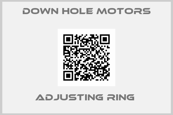 Down Hole Motors-ADJUSTING RING 