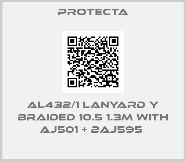 Protecta-AL432/1 LANYARD Y BRAIDED 10.5 1.3M WITH AJ501 + 2AJ595 