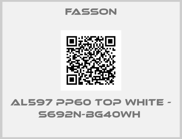 Fasson-AL597 PP60 TOP WHITE - S692N-BG40WH 