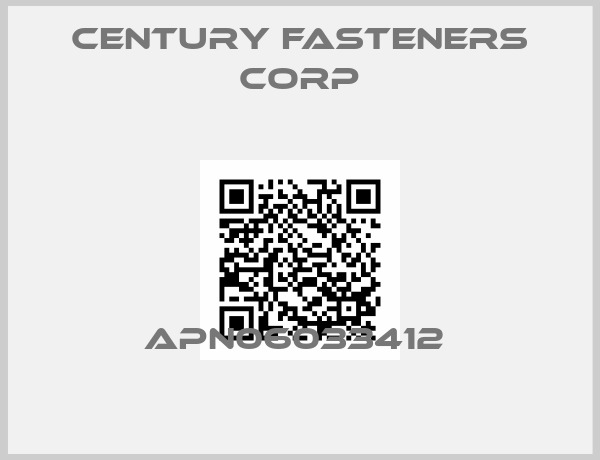 Century Fasteners Corp-APN06033412 
