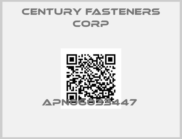Century Fasteners Corp-APN06033447 