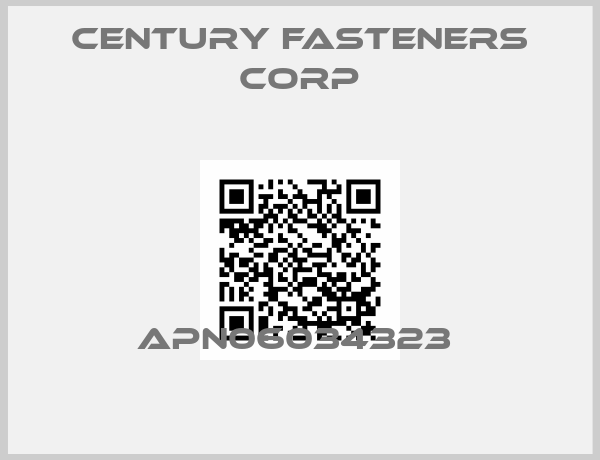 Century Fasteners Corp-APN06034323 