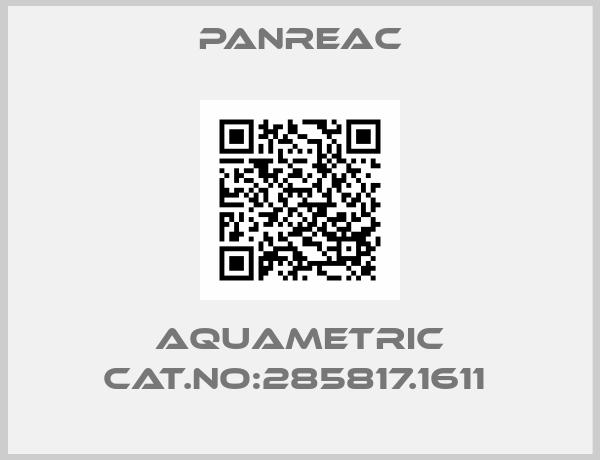 Panreac-AQUAMETRIC CAT.NO:285817.1611 