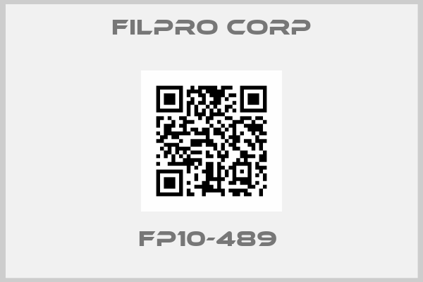 Filpro Corp-FP10-489 