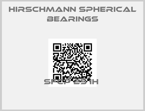 HIRSCHMANN SPHERICAL BEARINGS-SFCP 25 IH 