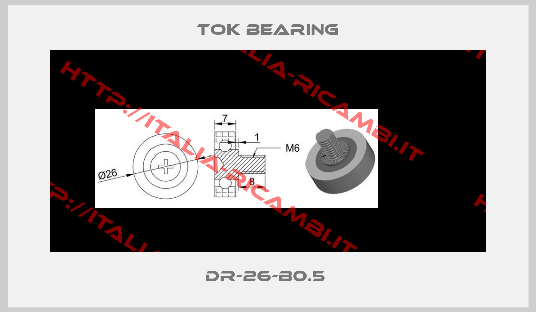 TOK BEARING-DR-26-B0.5 