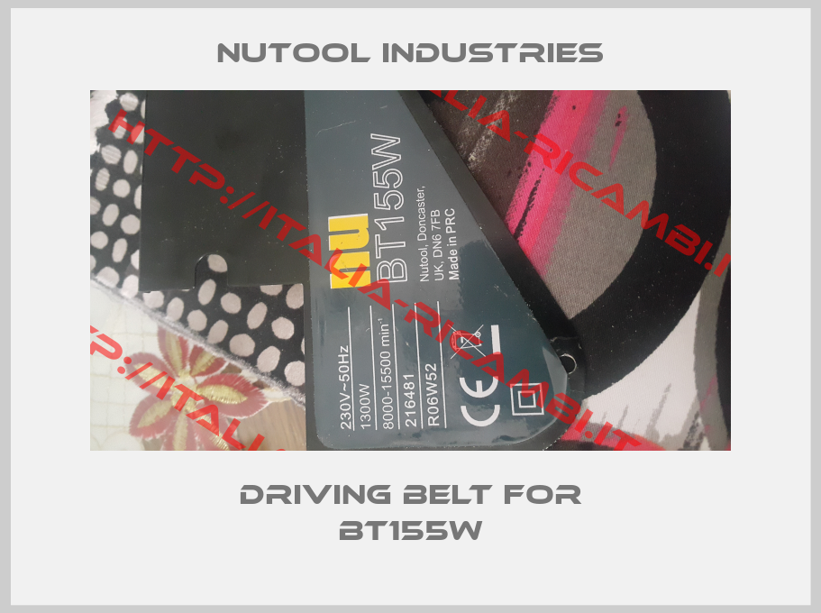 Nutool industries-Driving belt for BT155w