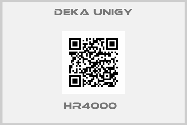 Deka Unigy-HR4000  