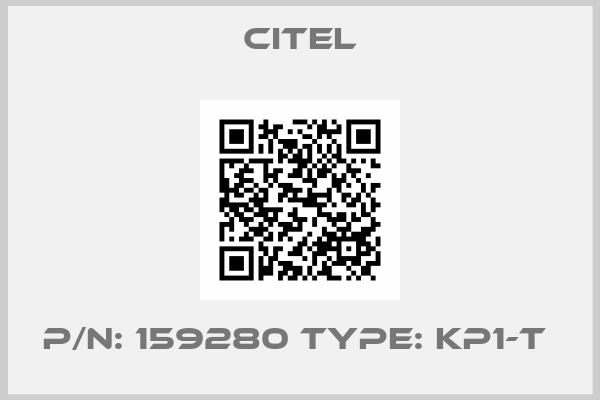 Citel-P/N: 159280 Type: KP1-T 