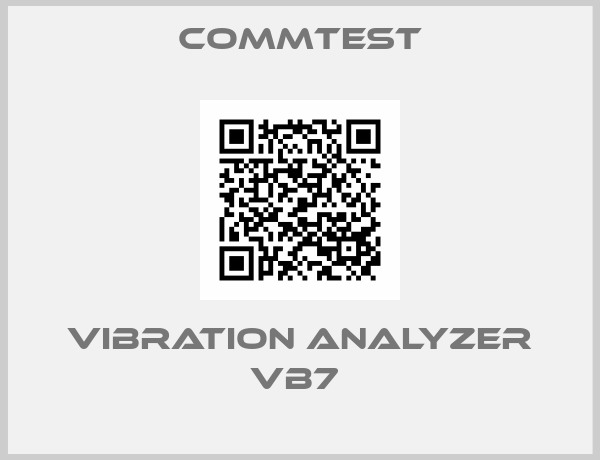 Commtest-VIBRATION ANALYZER VB7 