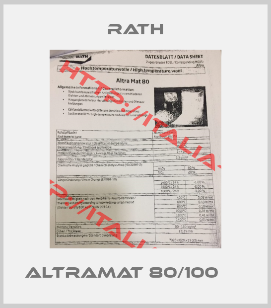 RATH-AltraMat 80/100     