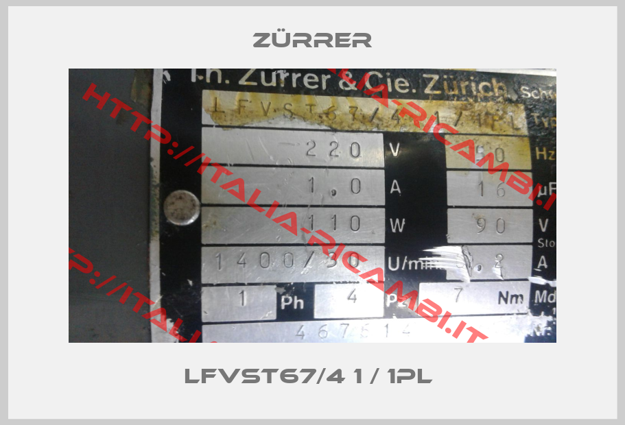 Zürrer-LFVST67/4 1 / 1PL 
