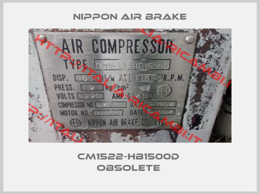 Nippon Air Brake-CM1522-HB1500D  Obsolete 