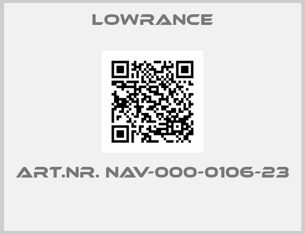 Lowrance-ART.NR. NAV-000-0106-23 
