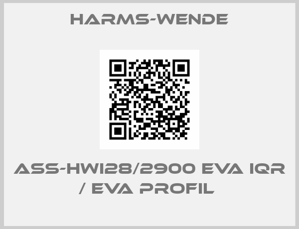 Harms-Wende-ASS-HWI28/2900 EVA IQR / EVA PROFIL 
