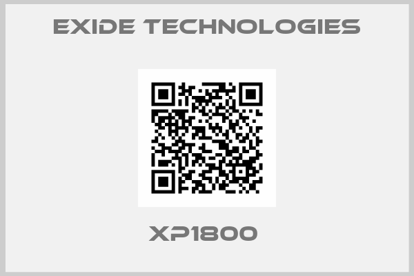 Exide Technologies-XP1800 