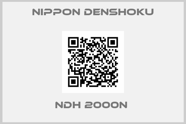 NIPPON DENSHOKU-NDH 2000N 