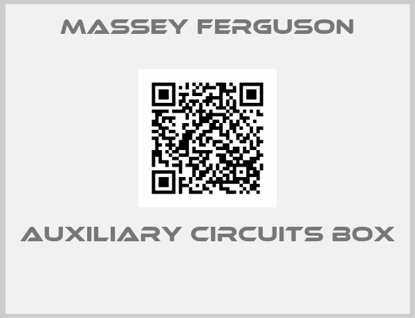 Massey Ferguson-AUXILIARY CIRCUITS BOX 