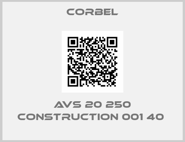 Corbel-AVS 20 250 CONSTRUCTION 001 40 