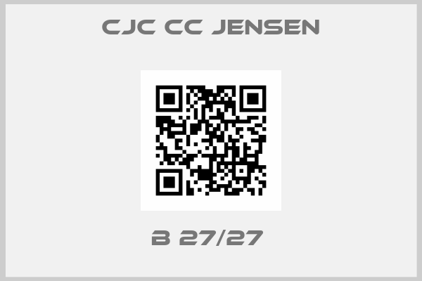 cjc cc jensen-B 27/27 