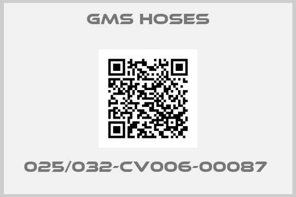 GMS hoses-025/032-CV006-00087 