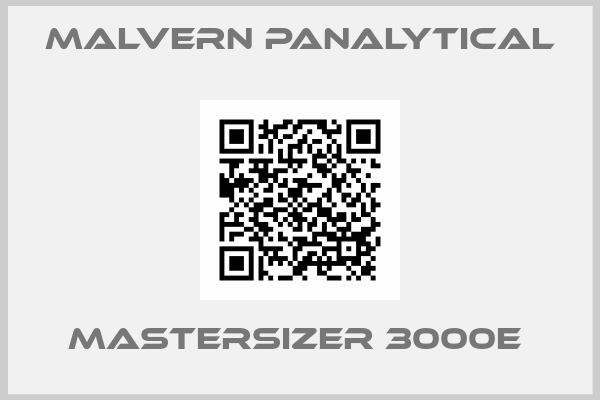 Malvern Panalytical-Mastersizer 3000e 