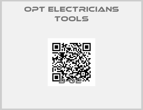 OPT Electricians Tools-B-02 