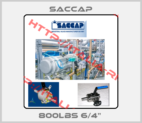 Saccap-800LBS 6/4" 
