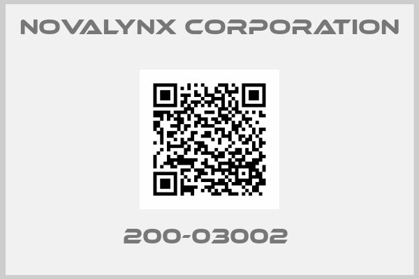 NOVALYNX CORPORATION-200-03002 