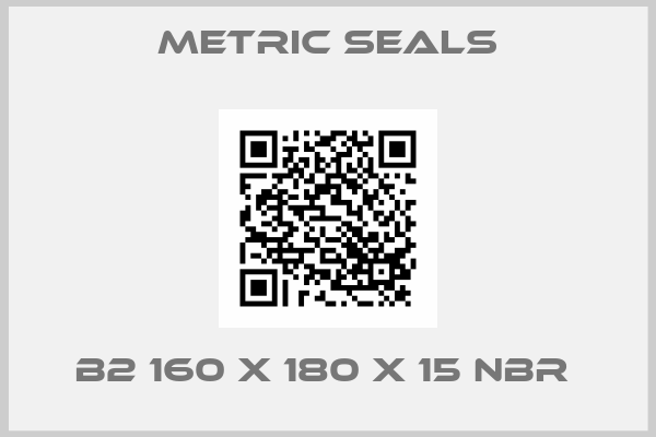 Metric Seals-B2 160 X 180 X 15 NBR 