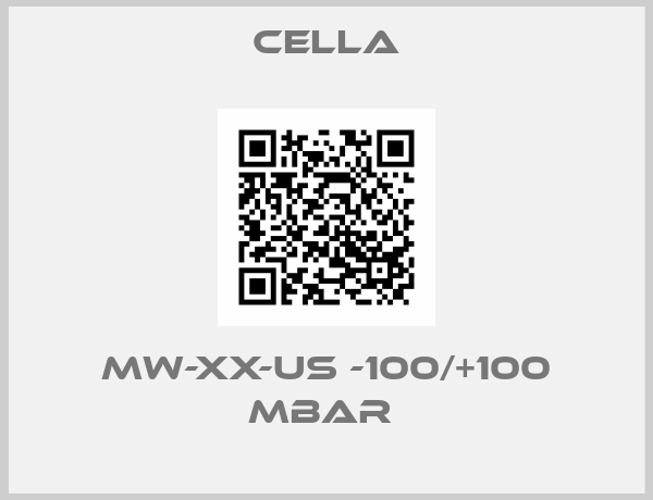 Cella-MW-XX-US -100/+100 mbar 