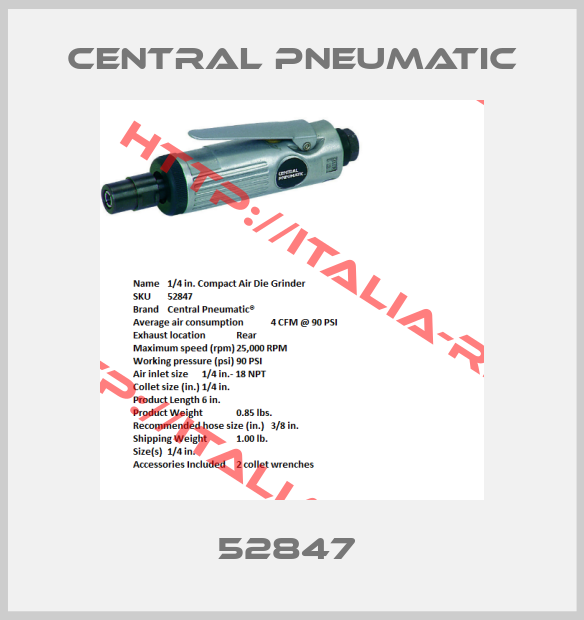 Central Pneumatic-52847 
