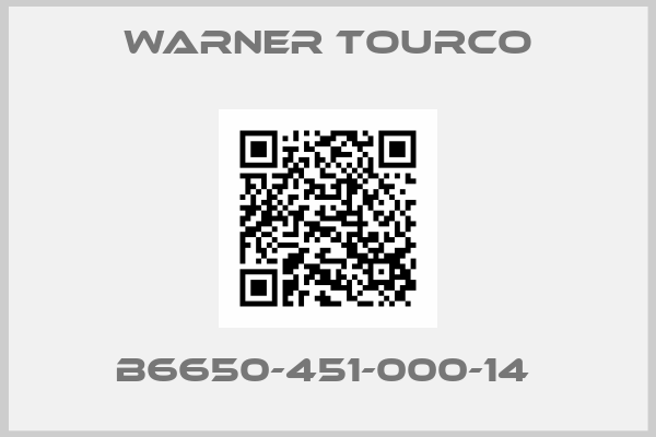 Warner Tourco-B6650-451-000-14 