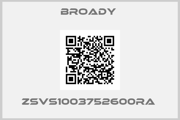 Broady -ZSVS1003752600RA 
