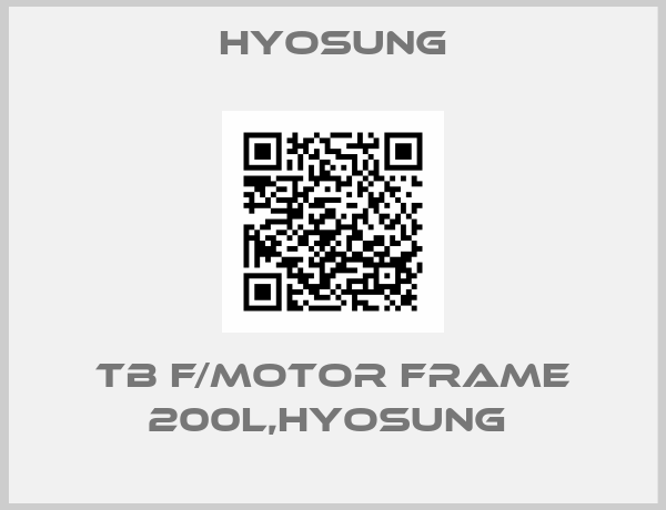 Hyosung-TB F/MOTOR FRAME 200L,HYOSUNG 